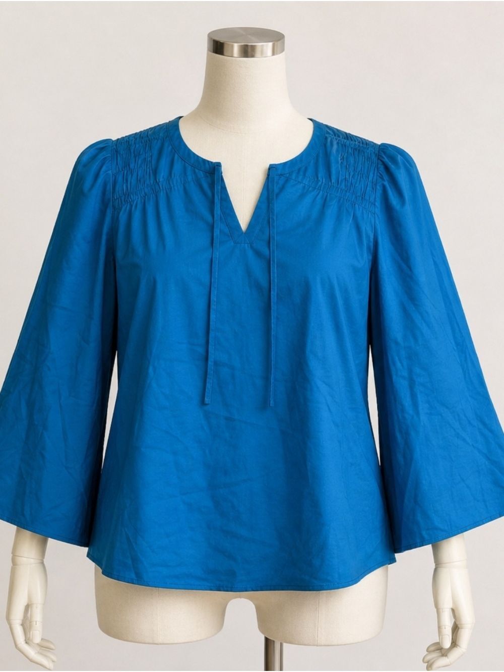 Jessica Simpson Women's Leslie Boho Long Flare Sleeve Drawstring Fashion Top